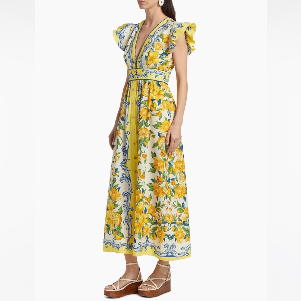 FARM RIO
SICILY SCARF ANKLE Maxi DRESS Size S Small - Picture 4 of 8